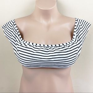 victoria's secret off the shoulder ruffle bandeau